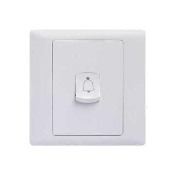 Electrical Doorbell Push Switch Isolated On Transparent Background PNG