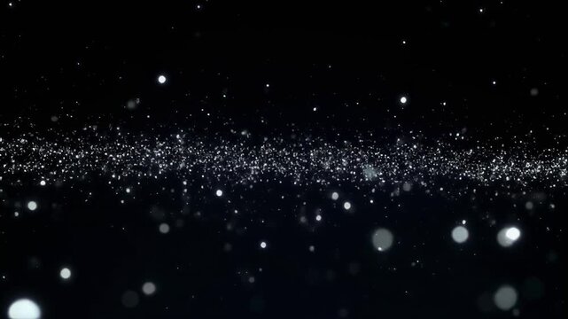 Floating bubbles in dark water with light reflections