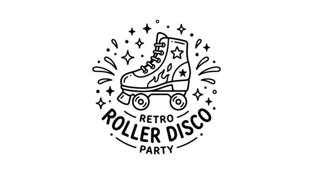 Retro Roller Disco Party Skate.