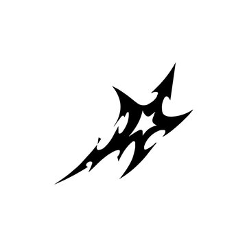 Tribal Lightning Bolt Mark