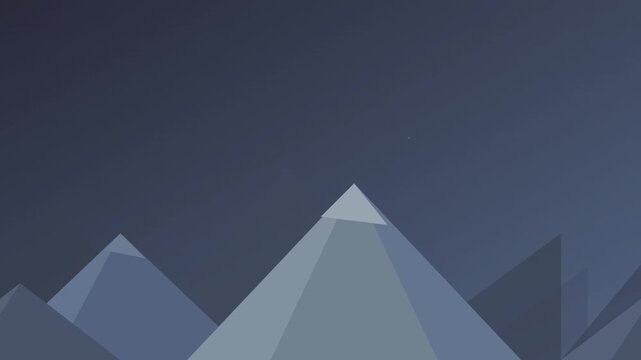 Polygonal Low Poly Terrain Mountain Graphic Video