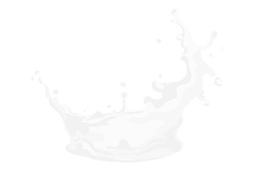 Obraz premium Milk splash png food texture element, transparent background