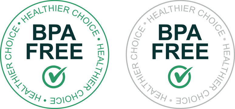 BPA FREE BADGE. HEALTHIER CHOICE BPA FREE LABEL EMBLEM. BPA FREE. ZERO BPA. BPA FREE HIGH QUALITY LOGO VECTOR DESIGN