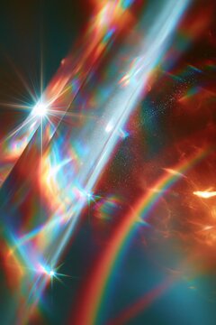 rainbow colorful iridescent holographic blur gradient reflection background overlay effect,Crystal prism with rainbow ray, magic sparkle, lens flare,abstract rainbow background,retro film burn overlay