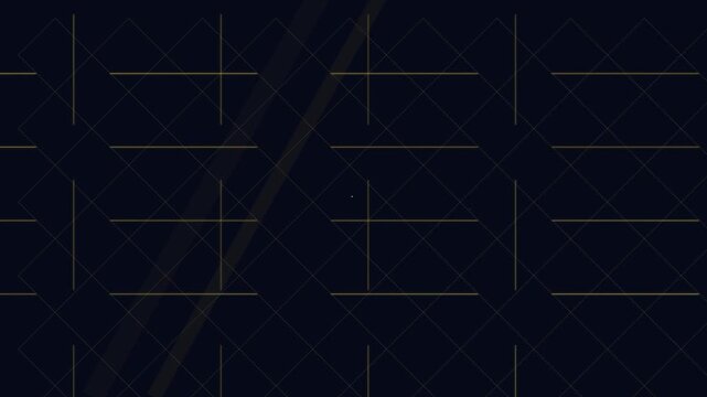 Luxurious Deep Blue and Gold Geometric Patterns Animation