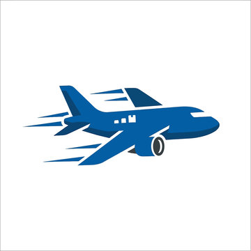 Blue Fighter Jet In Flight Against White Background Fighter jet Military