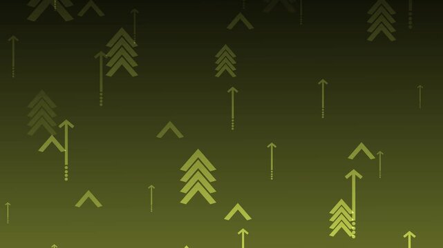 Monochrome pattern of upward-pointing arrow chevrons background animation