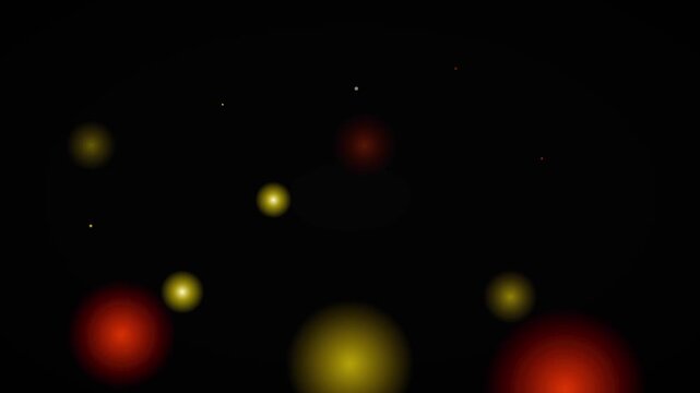 luxurious gold ember bokeh vector background loop