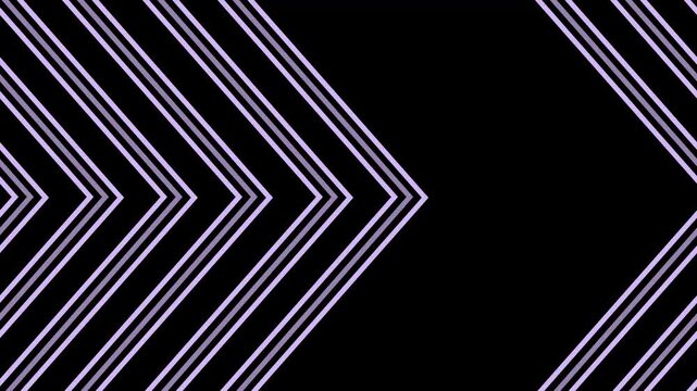 Minimalist background with a series of concentric chevron arrows pointing right animation, creating geometric depth and motion