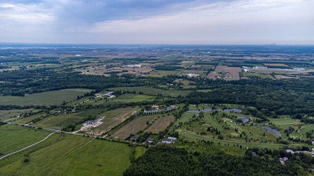 Aerial view of Mount Nemo Conservation Area in Ontario.