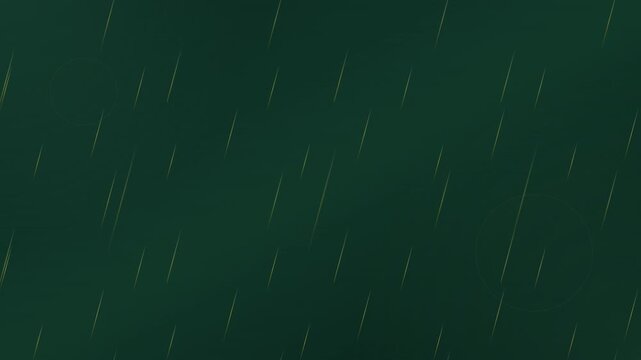luxurious jade and gold accent rain animation video