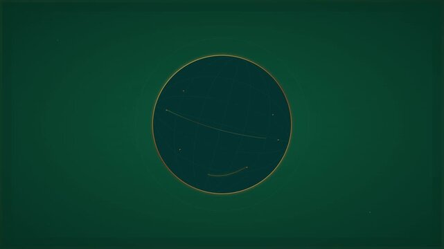 Professional Global Connectivity World Map Network Animation Vector