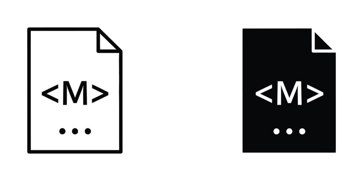 Document with code snippet icon in white and black isolated on a neutral background with copy space