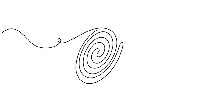 Space black hole and galaxy cosmic orbit icon sign motion graphic continuous one line drawing on white background minimalist single art video intros and technology explanations symbol animation video