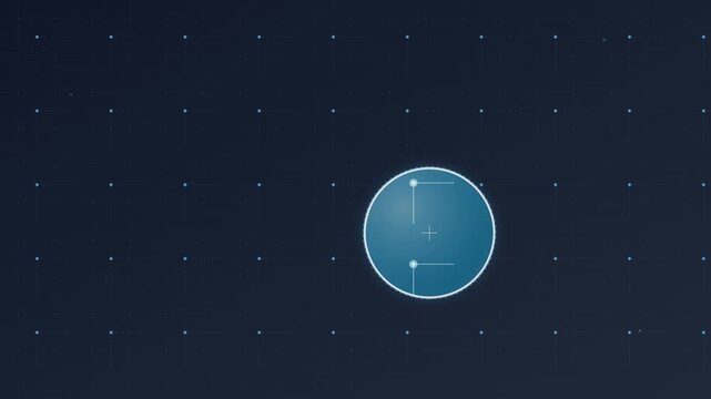 magnifying glass focusing on digital search nodes