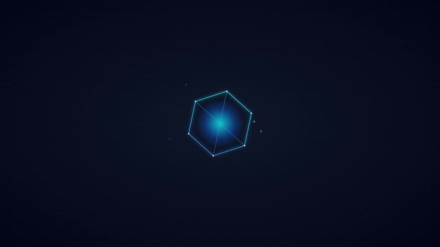 quantum data cube spinning with pixel trails