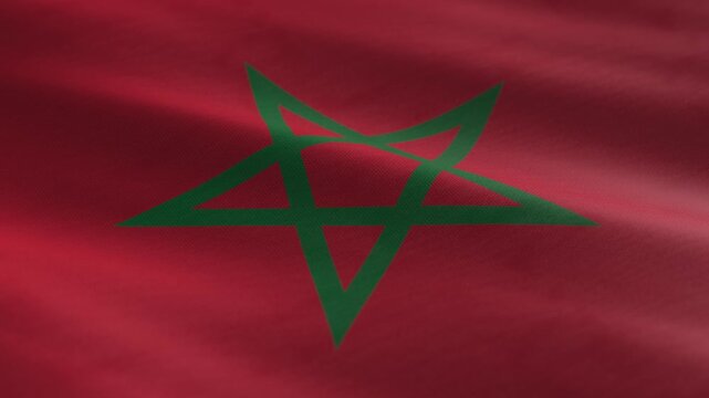 Morocco - waving flag loop