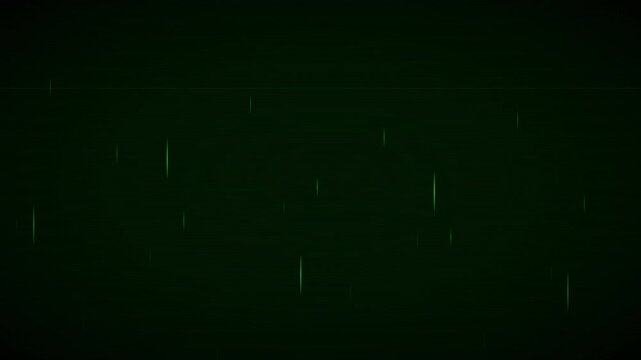 retro futuristic duotone green rain motion graphic loop
