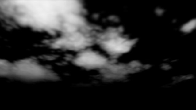 black background isolated clouds sky overlay nature weather cloudscape realistic white fluffy contrast transparent alpha cut out texture composite backdrop