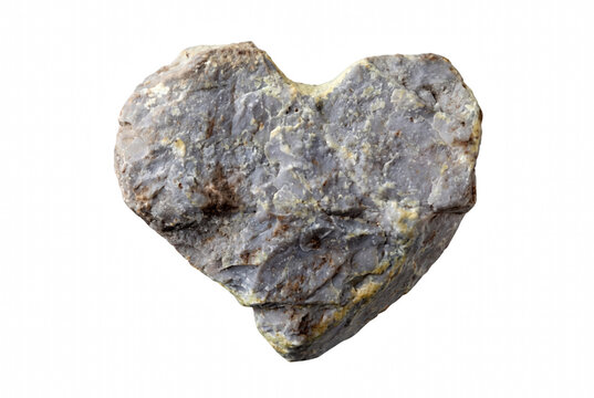 Natural Heart Shaped Rock Mineral Specimen