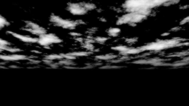 realistic clouds isolated black background overlay sky weather nature cloudscape white scattered contrast transparent alpha cut out texture composite element
