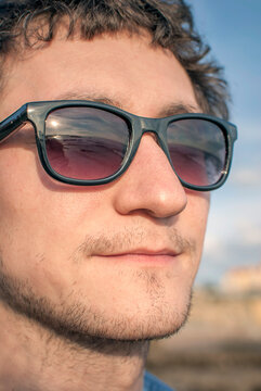Young man wearing sunglasses outdoors