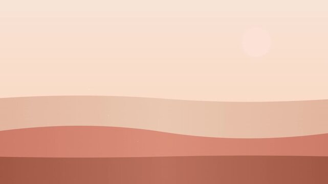 minimalist desert dune abstract organic motion loop