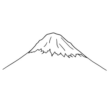 mount fuji in the snow