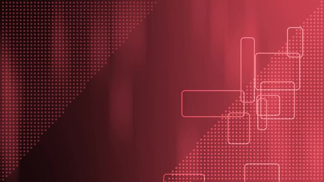 Abstract tech background with dotted halftone pattern and overlapping rounded rectangles along a diagonal animation