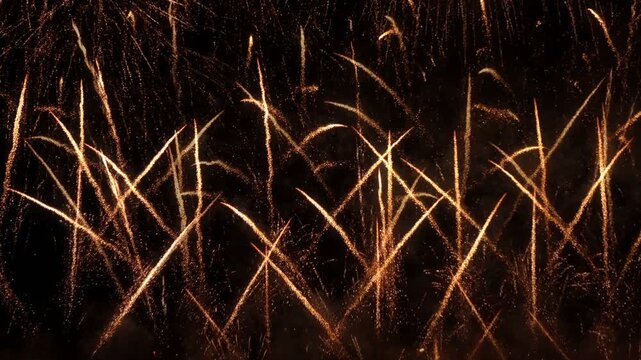 Colorful night sky fireworks display for festive, Wonderful Fireworks illumination at Night Sky. Festival and Celebration Concept.