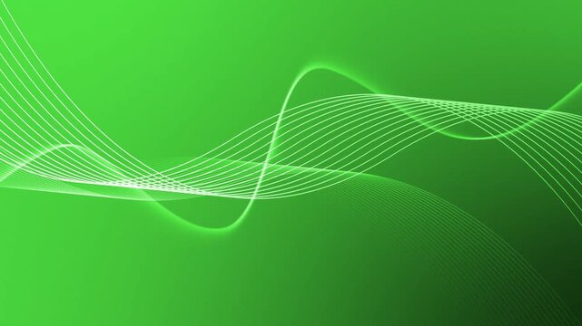 Elegant flowing lines forming overlapping sine-wave ribbons animation