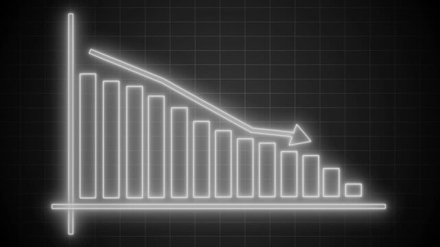 Financial Growth Graph Animation Featuring Increasing Business Performance Bars