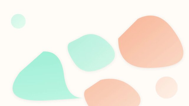 Minimalist Pastel Soft Organic Shapes Animated Background