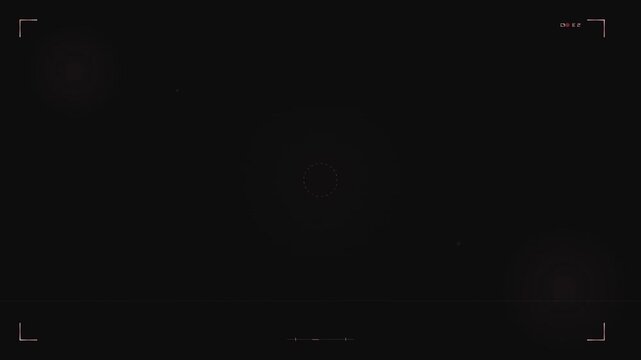 minimalist rose gold camera recorder overlay on black background