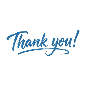 Thank You Calligraphy Design Elegant Calligraphy Vector Design