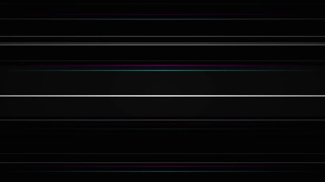 minimalist vcr distortion with clean white vector lines