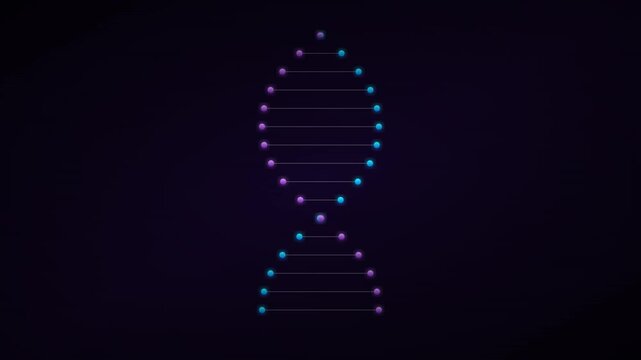 rotating dna helix biotechnology genetic science loop