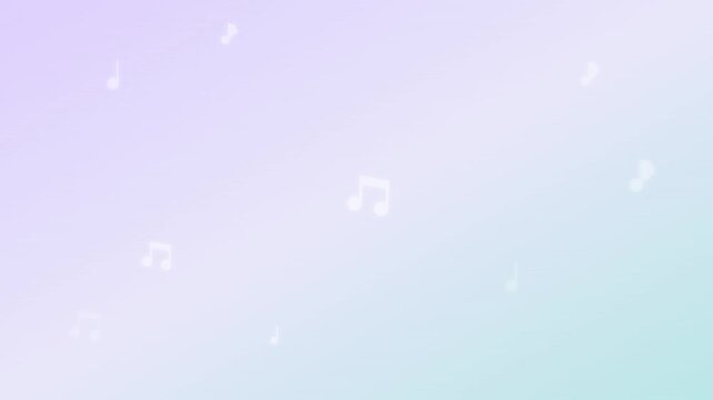 minimal soft lavender music notes isolated overlay background