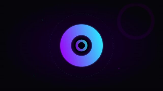 minimal spinning industrial cog maintenance icon black background