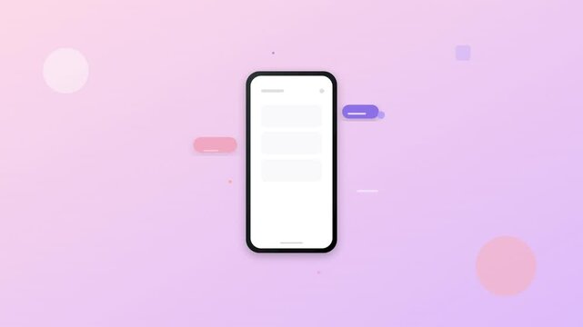 Mobile App Development Smartphone Interface Animation