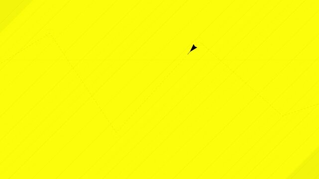 Modern Abstract Flight Path Over High Contrast Yellow
