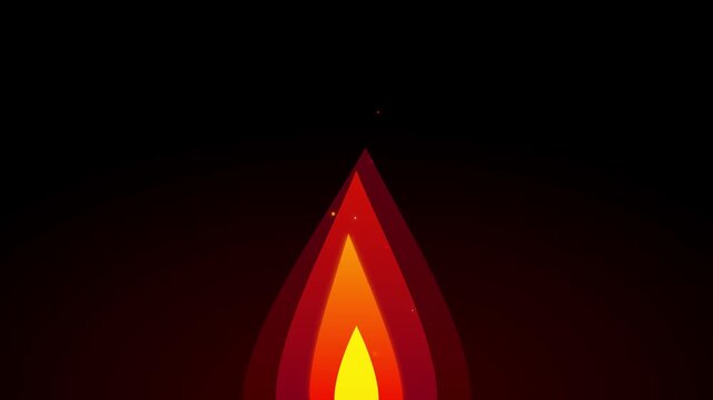 ruby spark vibrant flame icon black background