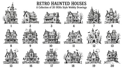 Obraz premium Classic Halloween Building Set