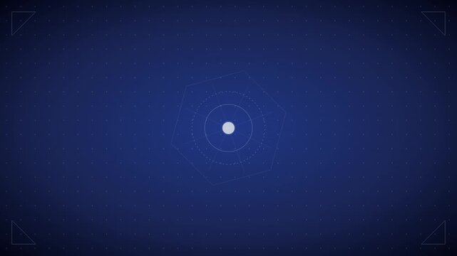 sapphire blue and white minimal mandala svg animation
