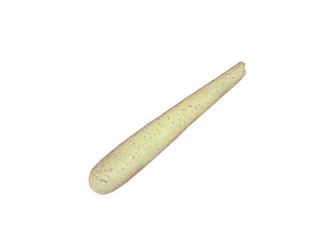 A single plastic soft bait fishing lure for bass fishing isolated on transparent background