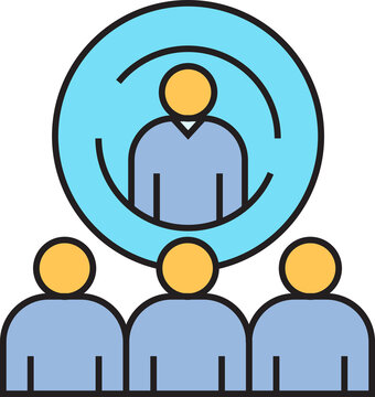 Business Leadership Hierarchy Icon
