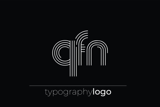 QFN modern geometric typography logo