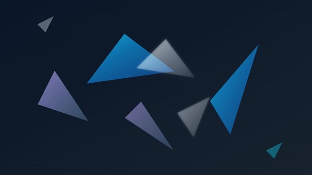 sharp edge geometric crystal growth background animation