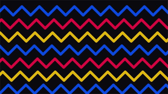 Modern Abstract Zigzag Line Pattern Motion Background