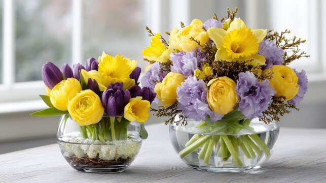 as spring approaches create visually stunning display of floral arrangements that evoke joyous spirit of season